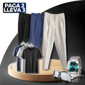 Paga 2, llévate 3 Pantalones de sastrería Valle en poliéster con ajuste + REGALOS: 3 camisas, reloj y gafas | PROMOCIÓN ESPECIAL 30 AÑOS - ENVÍO GRATIS