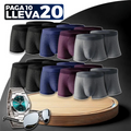 Paga 10, Llevás 20 – Kit de Calzoncillos Bóxer de Fibra de Bambú con REGALOS: Reloj y Gafas | PROMOCIÓN ESPECIAL 30 AÑOS - ENVÍO GRATIS