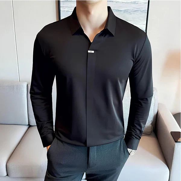 [PAGA 2, LLEVA 3] KIT DE CAMISAS POLO DOMIRAN DE SEDA HIELO Y POLIÉSTER + REGALOS: RELOJ Y 2 PANTALONES AJUSTABLES