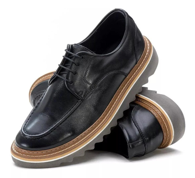 Kit Zapato Social Derby Línea Bold en Cuero 100% Bovino + REGALOS: Reloj Táctico, Cinturón de Cuero y Billetera | PROMOCIÓN ESPECIAL 30 AÑOS - ENVÍO GRATIS