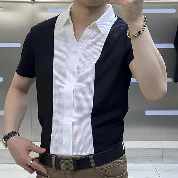 [PAGA 2, LLEVA 3] Camisa Polo Casual Italiana De Seda Hielo Y Poliéster + Regalos: 3 BERMUDAS Y UN RELOJ.