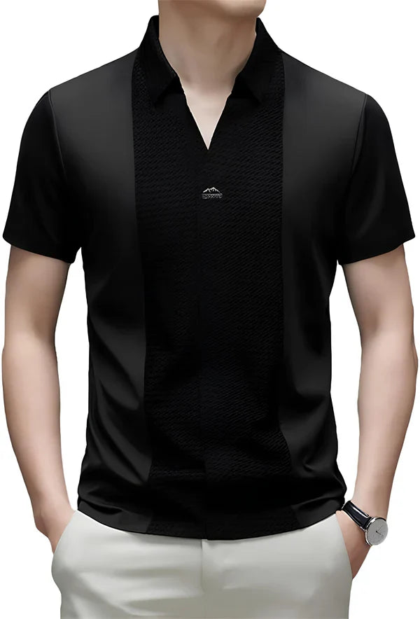 [PAGA 2, LLEVA 3] Camisa Polo Casual Italiana De Seda Hielo Y Poliéster + Regalos: 3 BERMUDAS Y UN RELOJ.