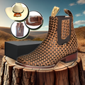 Kit Bota Snake de Cuero Robusto y Resistente + REGALOS: Sombrero, Cinturón y Navaja multiusos | PROMOCIÓN ESPECIAL 30 AÑOS - ENVÍO GRATIS