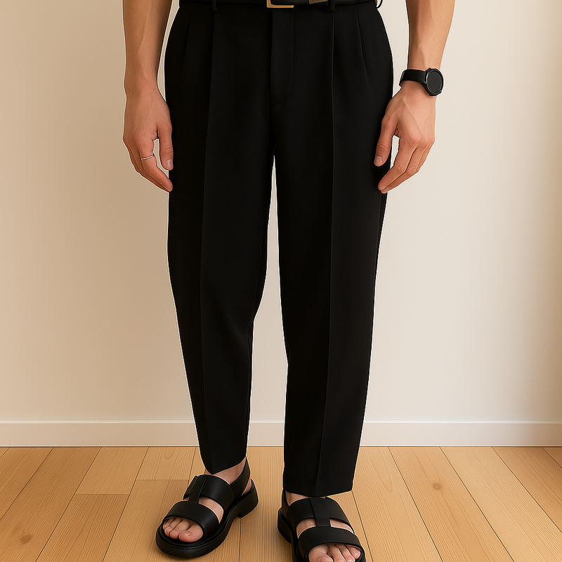 Paga 2, llévate 3 Pantalones de sastrería Valle en poliéster con ajuste + REGALOS: 3 camisas, reloj y gafas | PROMOCIÓN ESPECIAL 30 AÑOS - ENVÍO GRATIS