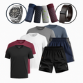 PAGÁ 3 LLEVATE 6 Kit de Remeras DryFit Antiodor + REGALO: 3 Bermudas Premium, 4 Calzoncillos, Reloj y Cinturón | PROMOCIÓN ESPECIAL 30 AÑOS - ENVÍO GRATIS