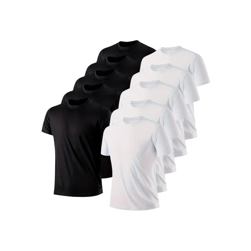 Kit con 10 camisetas lisas y transpirables para el verano | PROMOCIÓN ESPECIAL 30 AÑOS - ENVÍO GRATIS