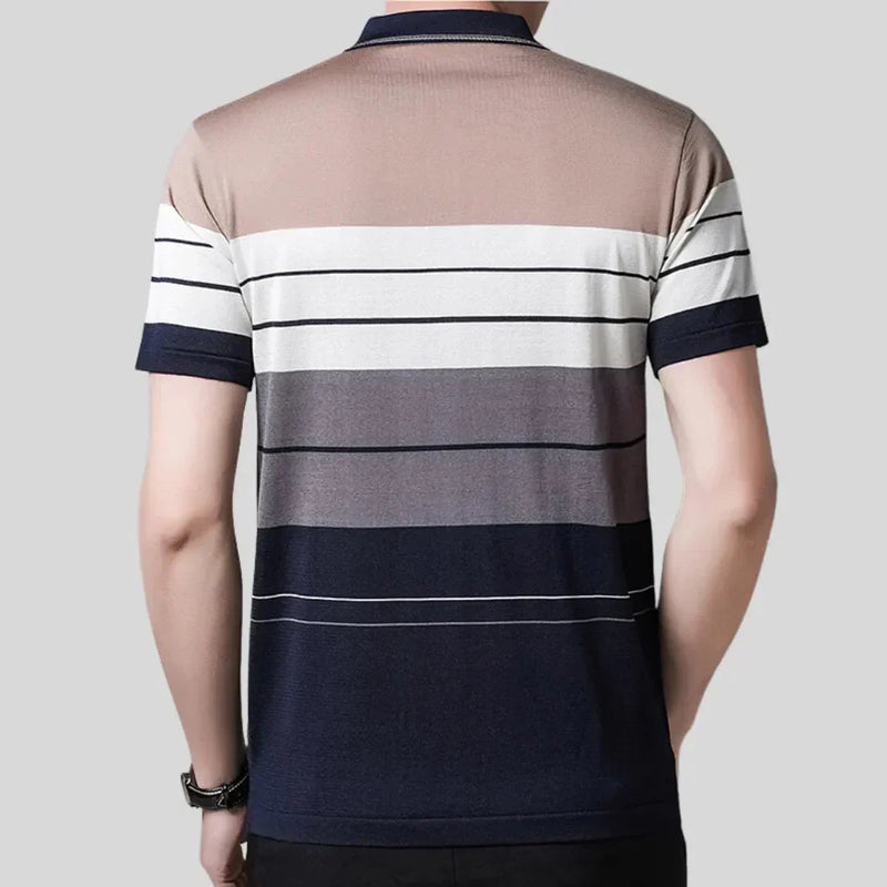 Camisa Polo Rayada para Hombre