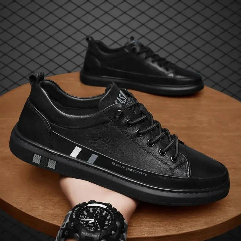 ¡PAGÁ 1, LLEVÁ 4! Kit All Black: 2 Zapatillas Flat Neo de Cuero Legítimo y 2 Relojes Premium | PROMOCIÓN ESPECIAL 30 AÑOS - ENVÍO GRATIS