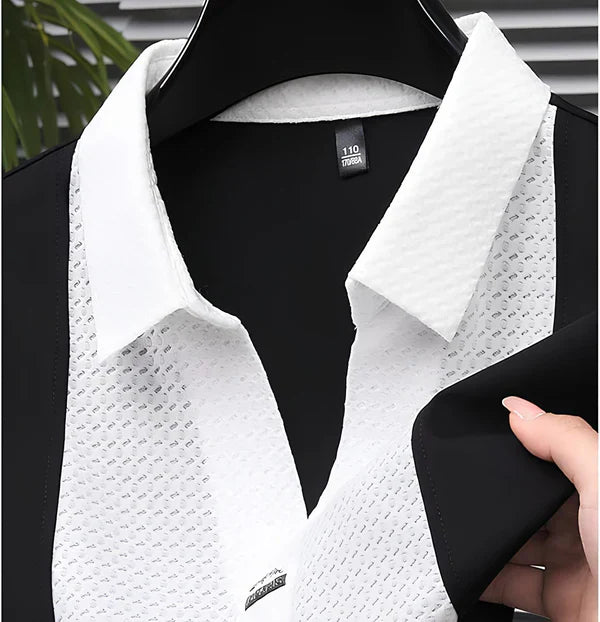 [PAGA 2, LLEVA 3] Camisa Polo Casual Italiana De Seda Hielo Y Poliéster + Regalos: 3 BERMUDAS Y UN RELOJ.