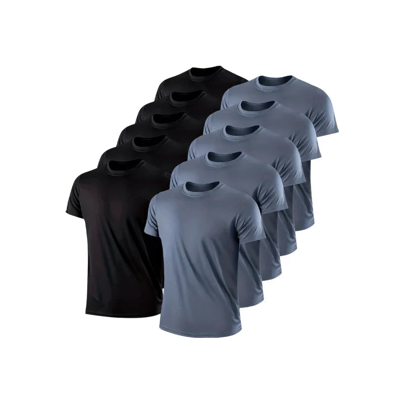 Kit con 10 camisetas lisas y transpirables para el verano | PROMOCIÓN ESPECIAL 30 AÑOS - ENVÍO GRATIS